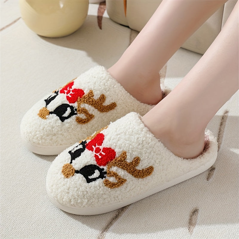 Reindeer Bow Slippers