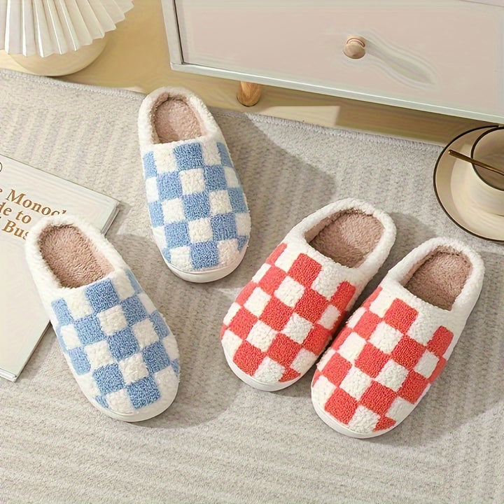 Checkered Slippers