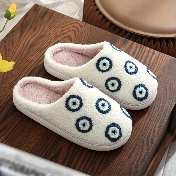 Evil Eye Pattern Slippers