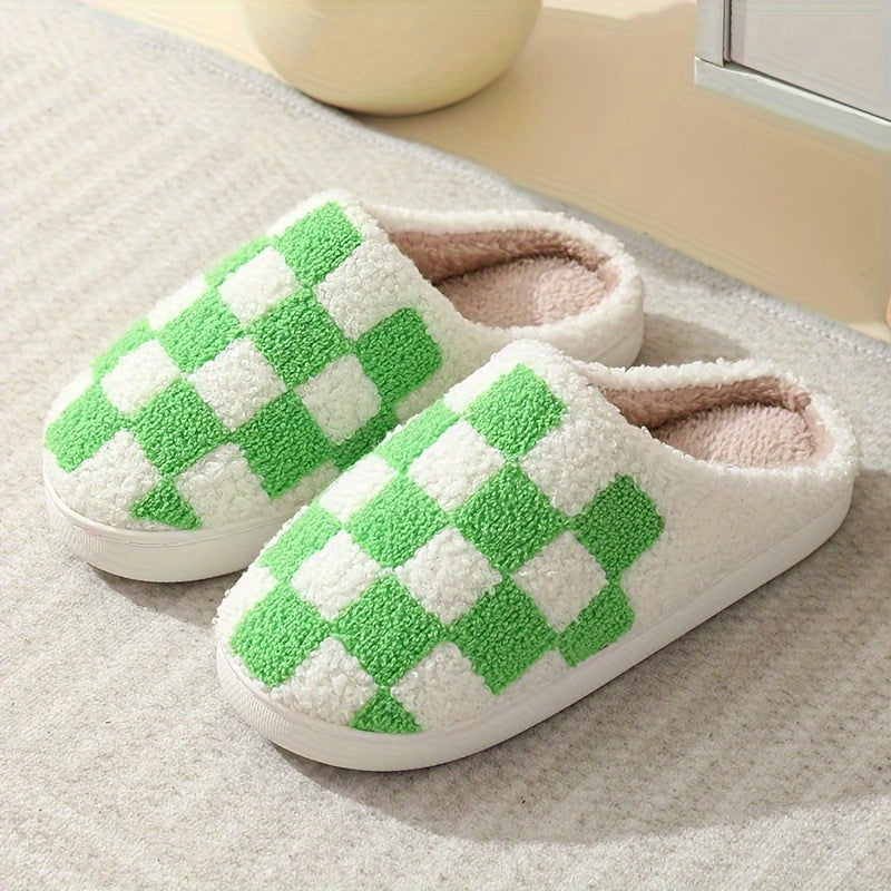 Checkered Slippers