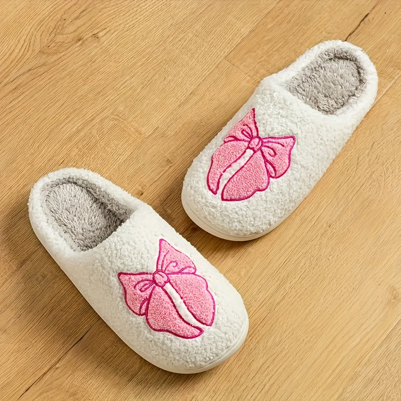 Pink Bow Slippers