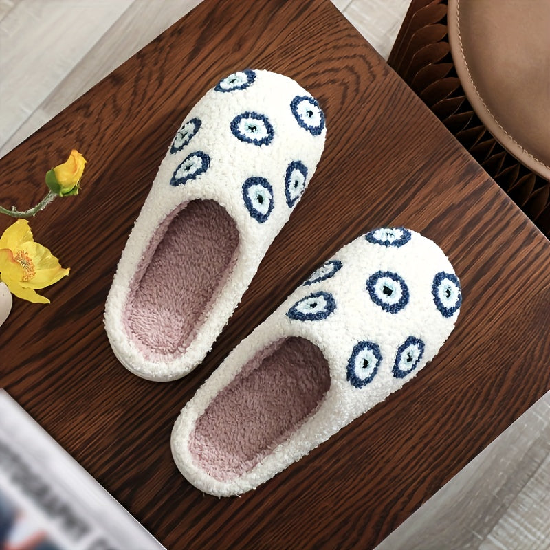 Evil Eye Pattern Slippers