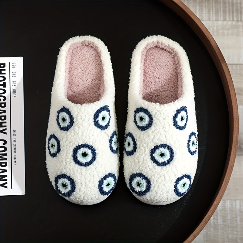 Evil Eye Pattern Slippers