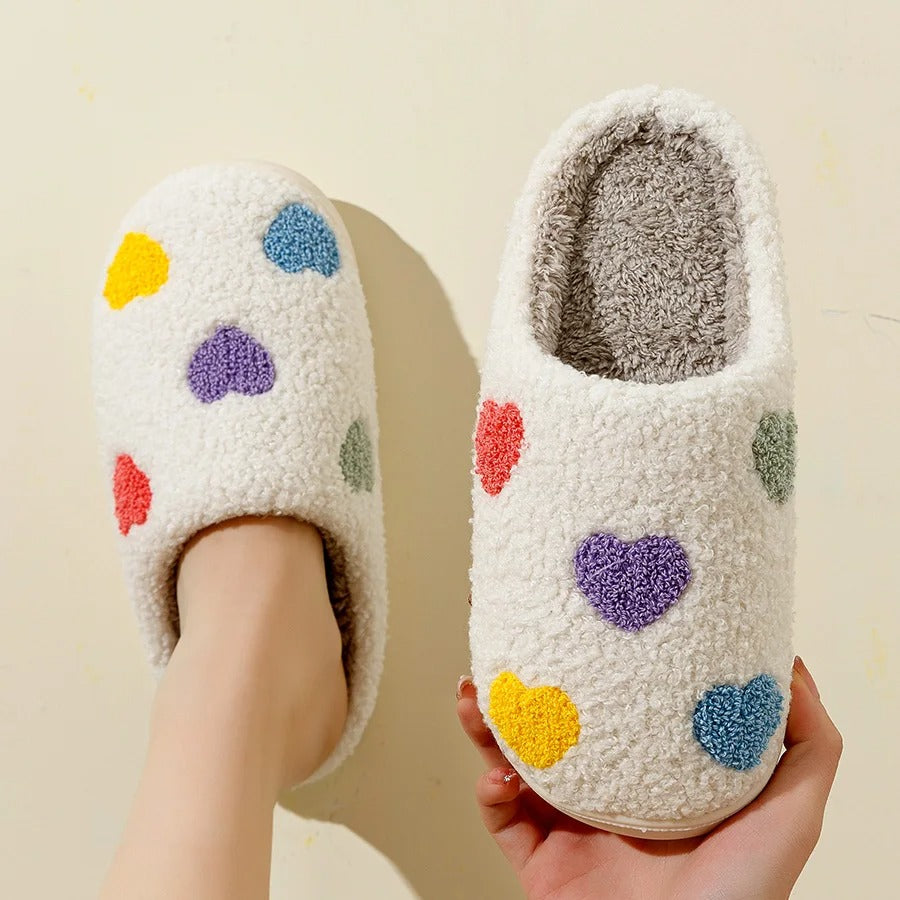 Color Hearts Slippers