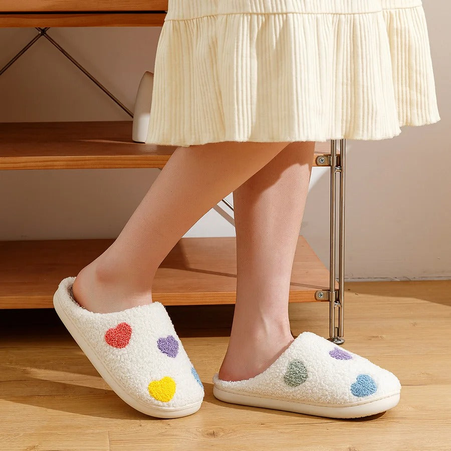 Color Hearts Slippers