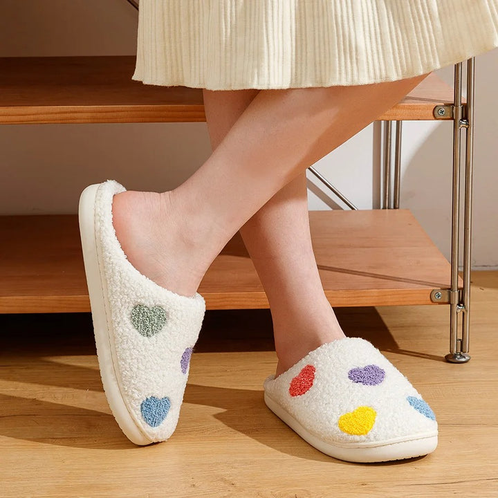 Color Hearts Slippers