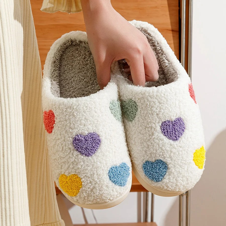 Color Hearts Slippers